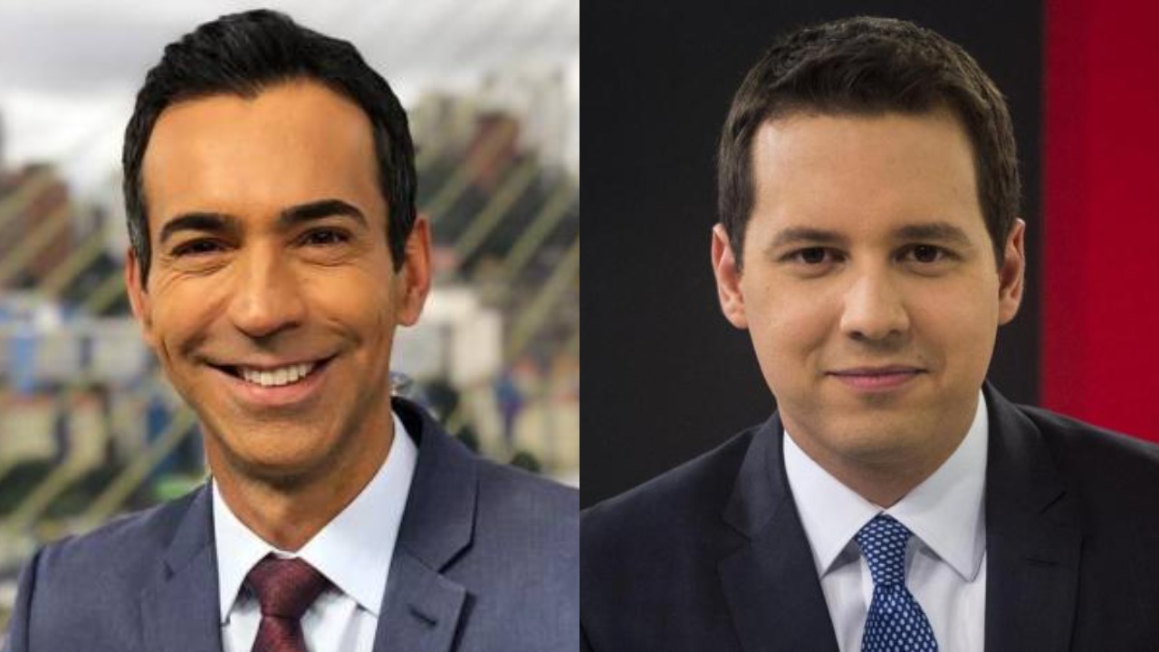 César Tralli e Reinaldo Gottino são cotados para a CNN Brasil (Foto: Reprodução/TV Globo)