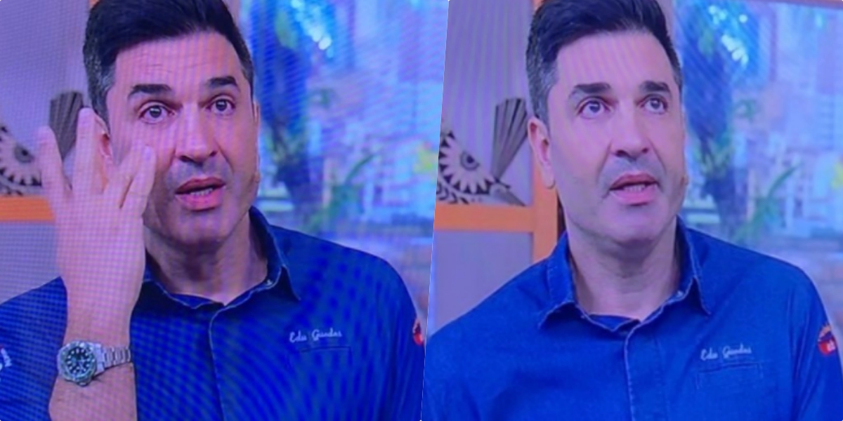 Edu Guedes chorou ao vivo na TV (Foto montagem)