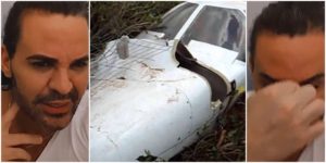 Eduardo Costa rememorou acidente de avião sofrido (Reprodução)