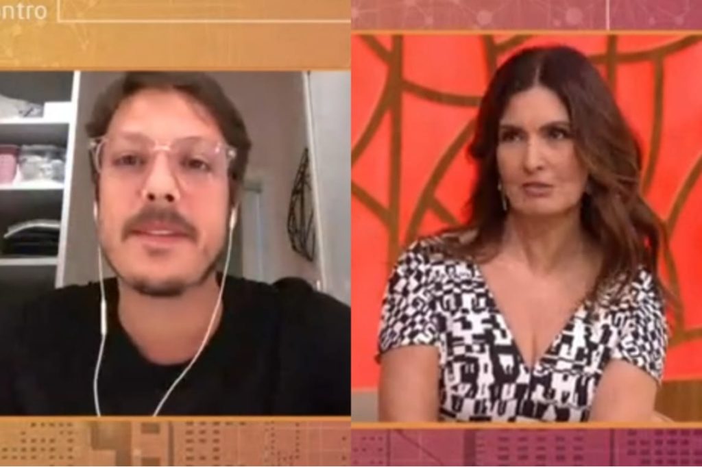 Fábio Porchat e Fátima Bernardes no Encontro