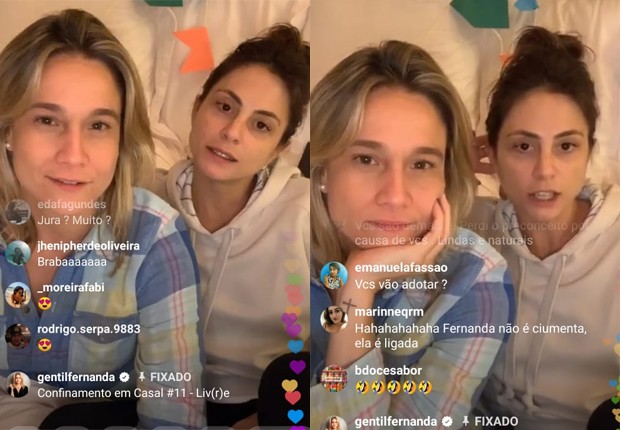 Fernanda Gentil surgiu com a esposa, Priscila Montandon, e fez desabafo sobre a relação (Foto: Reprodução/ Instagram)