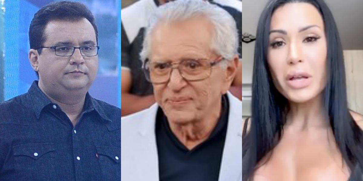 Sensitiva faz previsão para Geraldo Luis, Carlos Alberto de Nóbrega e Gracyanne Barbosa (Foto: Reprodução/Montagem TV Foco)