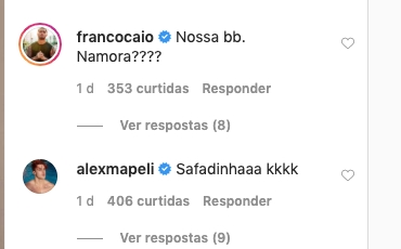 Comentários na foto de João Guilherme (Foto: reprodução/Instagram)