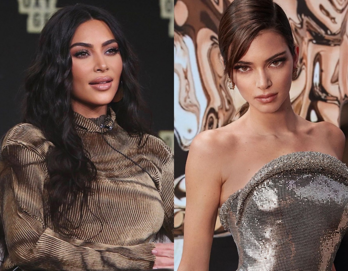 Kim Kardashian e Kendall Jenner tem treta escancarada (Foto: Reprodução)