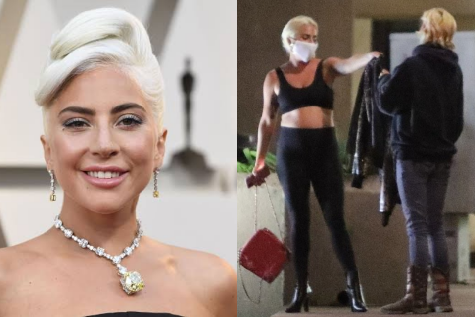 Fã é surpreendida por Lady Gaga no supermercado e ganha jaqueta de presente (Foto: Reprodução)