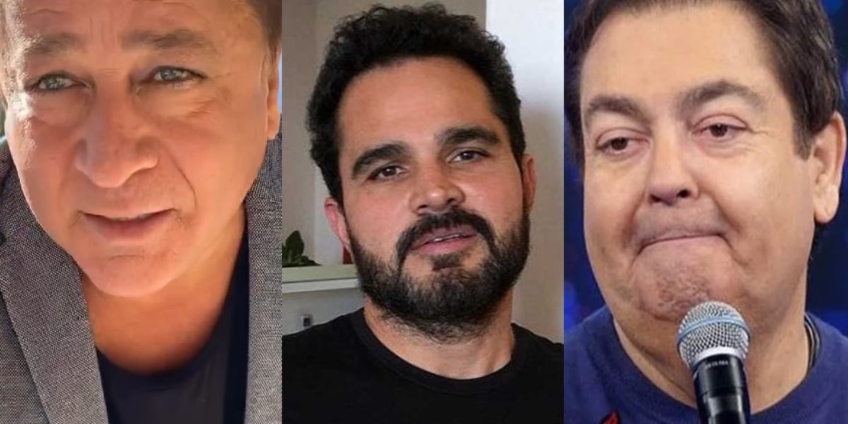 Leonardo, Luciano Camargo e Faustão possuem filhas desconhecidas da mídia (Foto montagem: TV Foco)