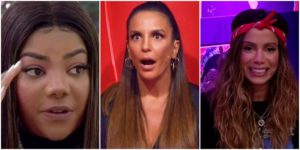 As cantoras Ludmilla, Ivete Sangalo e Anitta (Reprodução)