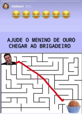 Luiz Bacci pede ajuda em stories (Foto: reprodução/Instagram)