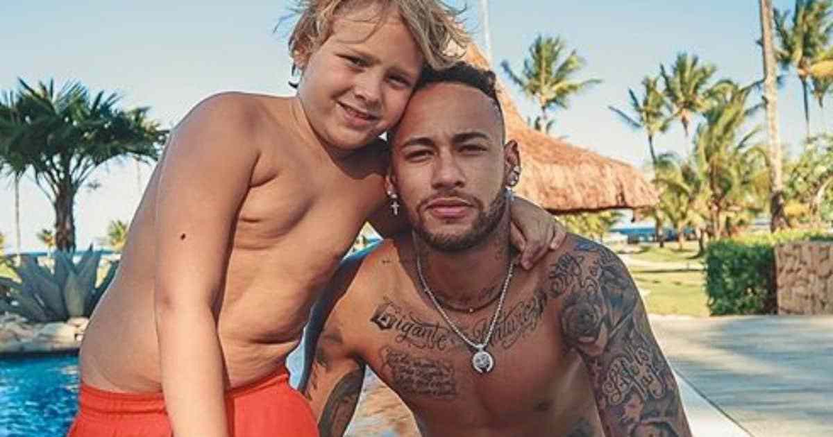 bruna marquezine Neymar e o filho, Davi Lucca (Reprodução)