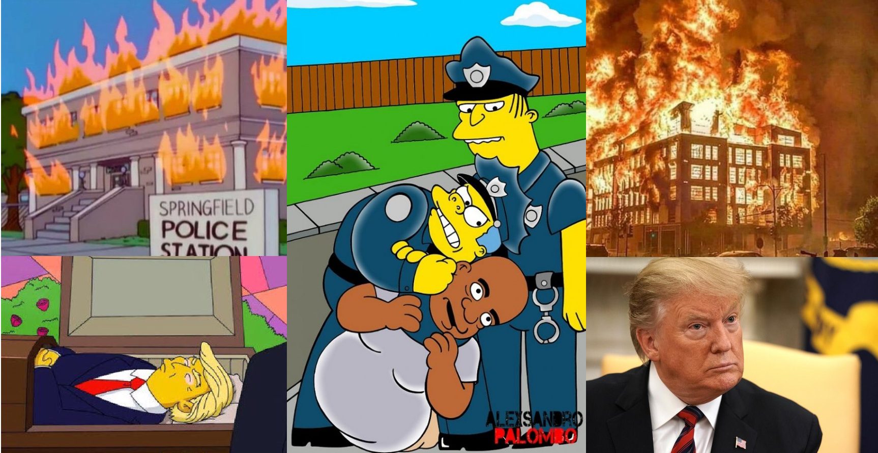 Simpsons já haviam previsto as manifestações nos Estados Unidos (Foto: Reprodução)