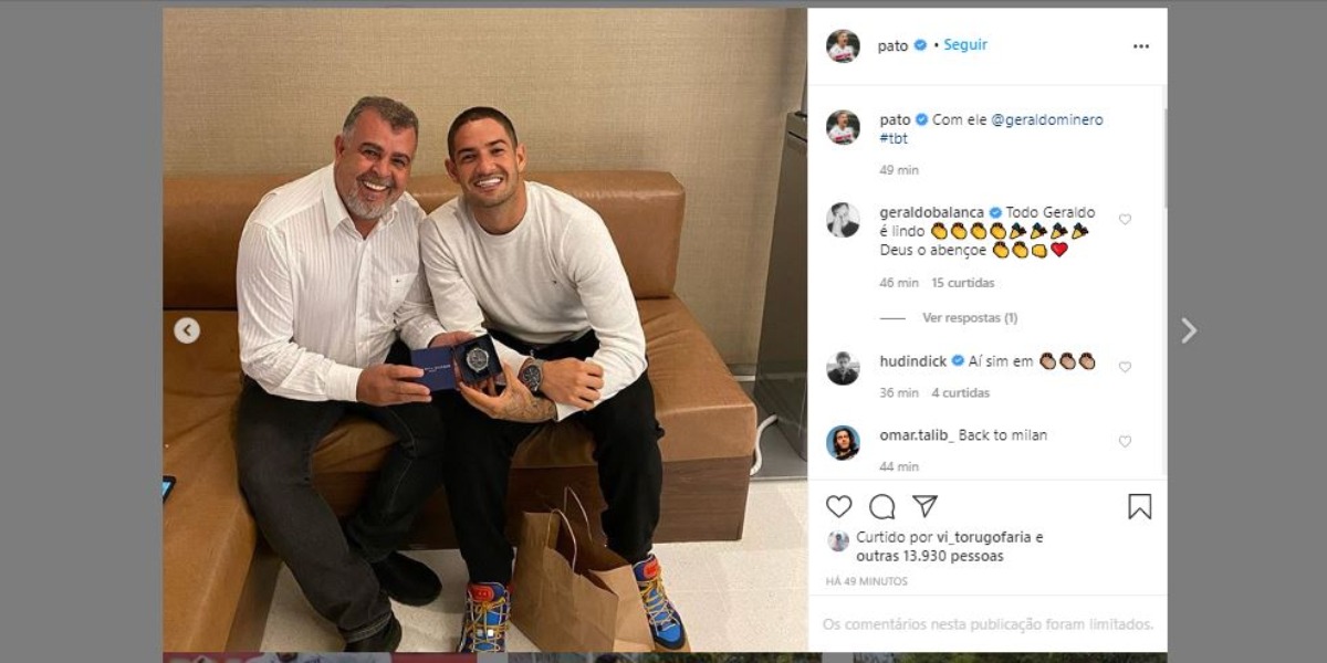 Pato e seu pai, Geraldo Rodrigues (Foto: Reprodução/Instagram)