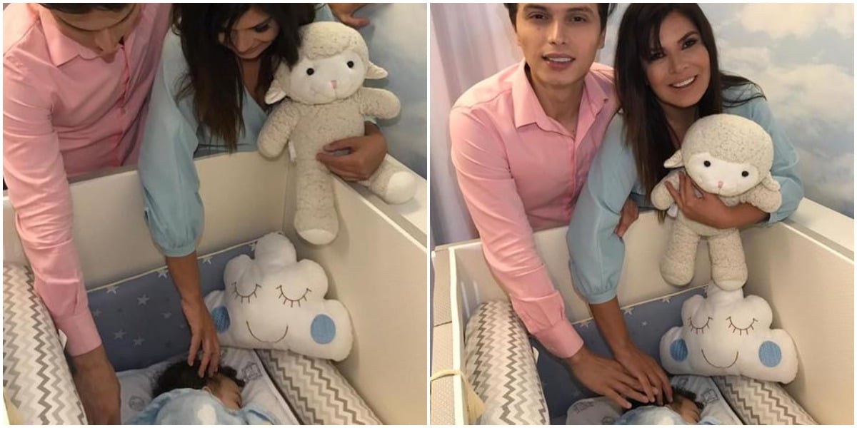 Mara Maravilha surgiu com o noivo e o filho pequeno (Foto: Reprodução/ Instagram)