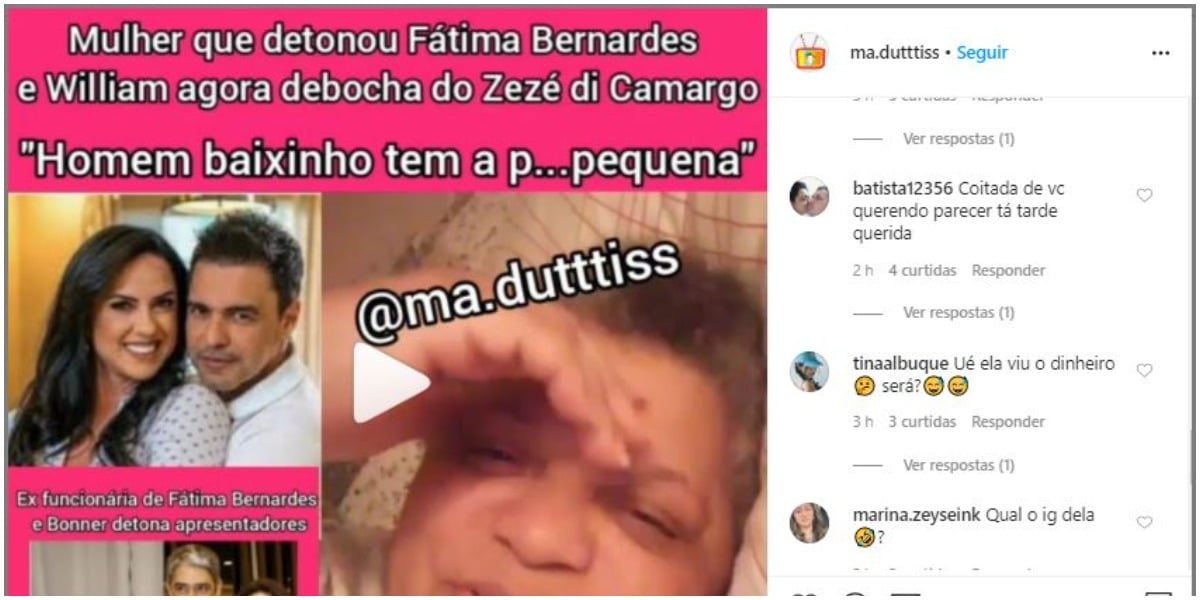 Mulher detona Zezé Di Camargo (Foto: Reprodução)