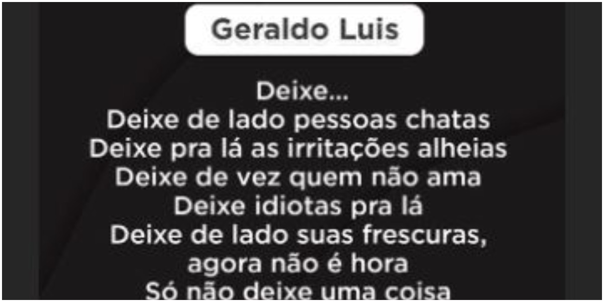 Geraldo Luís (Foto: Reprodução)