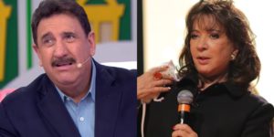 Ratinho em seu programa no SBT e Íris Abravanel; programa superou audiência das novelas da mulher de Silvio Santos (Foto: Reprodução/SBT e Lourival Ribeiro)