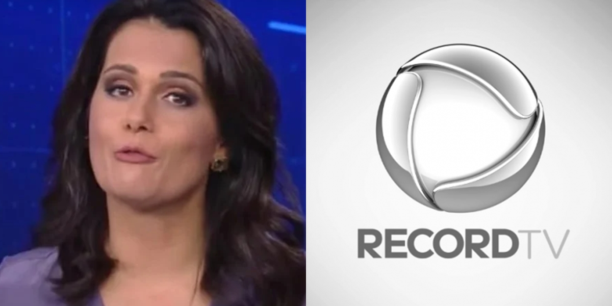 Adriana Araújo, que foi tirada do Jornal da Record; no mesmo dia, emissora anunciou demissões (Foto: Reprodução/Record)