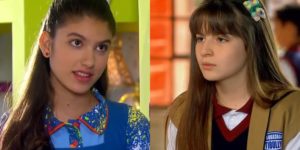 Giovanna Grigio (Mili) em Chiquititas e Sophia Valverde (Poliana) em As Aventuras de Poliana; reprise derrubou a audiência (Foto: Reprodução/SBT/Montagem)