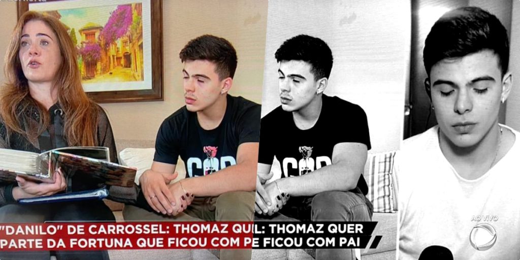 Luiz Bacci mostrou Thomaz Costa e escândalo envolvendo o pai do ator (Foto montagem) 