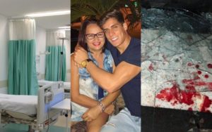 Tiago Ramos está no hospital após briga acabar em vidro e sangue (Foto: Montagem TV Foco)