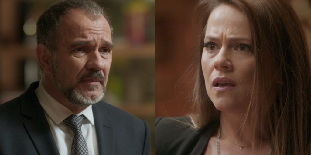 Germano (Humberto Martins) confessará podre do passado e deixará Lili (Vivianne Pasmanter) chocada em Totalmente Demais (Foto: Divulgação/Globo)