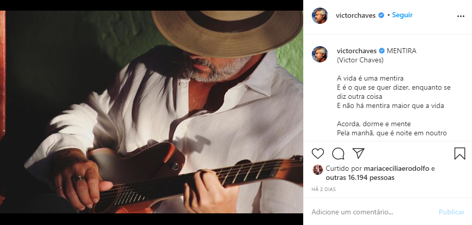 Victor Chaves fez textão após revelar tentativa de suicídio (Foto: Reprodução/ Instagram)