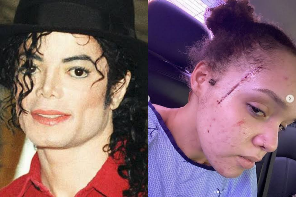 Sobrinha de Michael Jackson leva facas em protestos nos Estados Unidos (Foto: Reprodução)