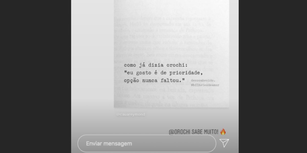 Zé Felipe compartilhou reflexão sobre relacionamento (Foto: Reprodução/Instagram)