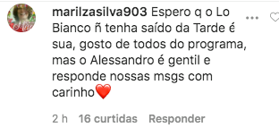 Comentário post Sonia Abrão