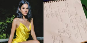 Bruna Marquezina faz diagrama para conseguir entender Dark (Foto: Reprodução)