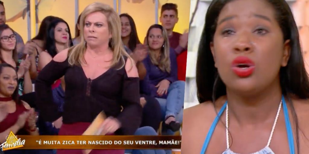 Christina Rocha, ao vivo, no Casos de Família, perdeu as estribeira com convidada (Foto montagem) 