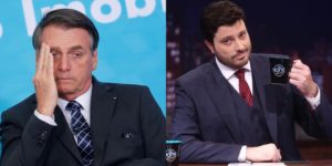 Danilo Gentili e Bolsonaro (Foto: reprodução/montagem)