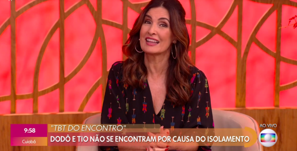 Fátima Bernardes foi pega de surpresa ao vivo na Globo (Foto montagem) 