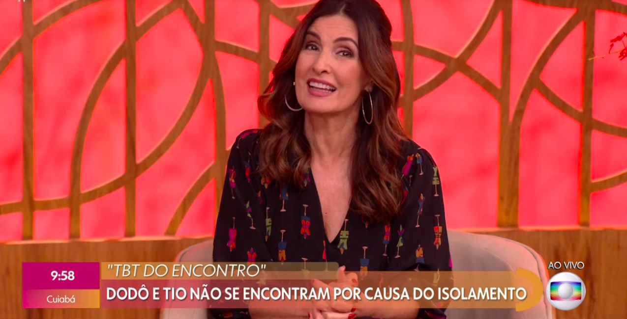 Fátima Bernardes foi pega de surpresa ao vivo na Globo (Foto montagem)