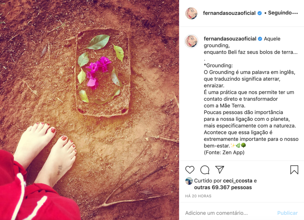 Captura de tela Instagram Fernanda Souza (Foto: Reprodução)