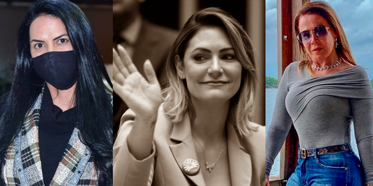 Graciele Lacerda, Michelle Bolsonaro, Zilu (Foto: Montagem)