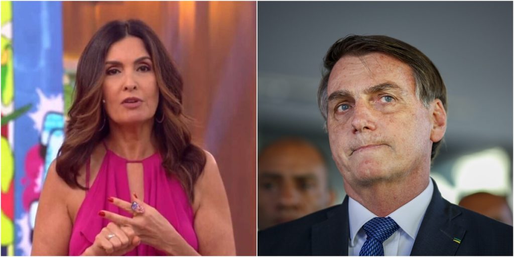 Fátima Bernardes teria mandado indireta para Bolsonaro no Encontro. (Foto: Montagem/Reprodução)