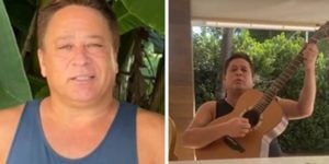 Leonardo apareceu cantando em vídeo divertido (Foto: Montagem/TV Foco)