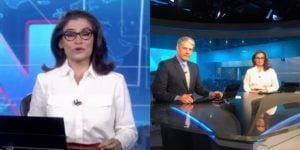 Renata Vasconcellos se despediu de um jeito diferente do público do Jornal Nacional (Foto: Reprodução / TV Globo)