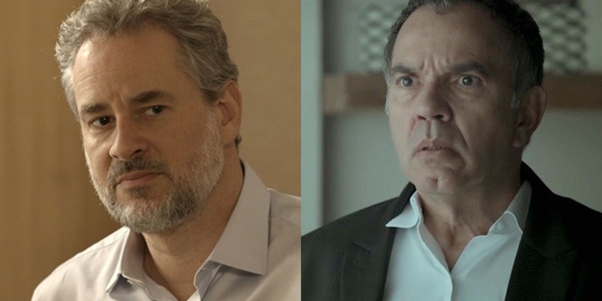 Eugênio (Dan Stulbach) e Eurico (Humberto Martins) em A Força do Querer (Foto: Reprodução/Globo)