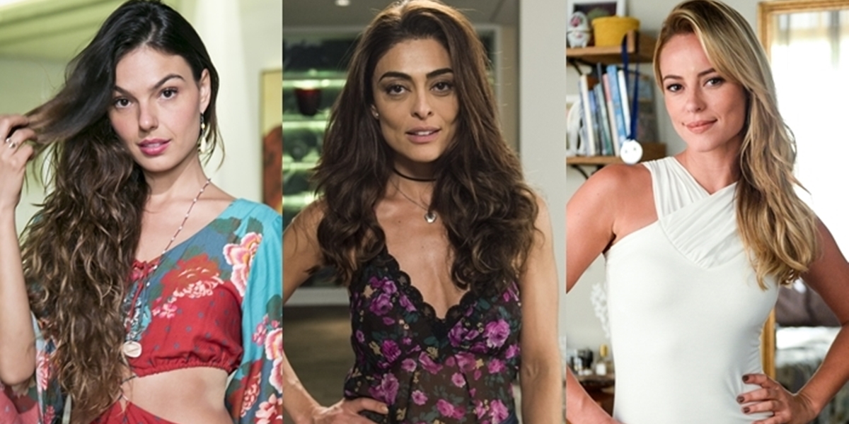 Ritinha (Isis Valverde), Bibi (Juliana Paes) e Jeiza (Paolla Oliveira) protagonizaram A Força do Querer (Fotos: Globo/Rafael Campos/Mauricio Fidalgo/Raquel Cunha)