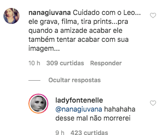 Internauta foi rebatida por Antonia Fontenelle (Reprodução)