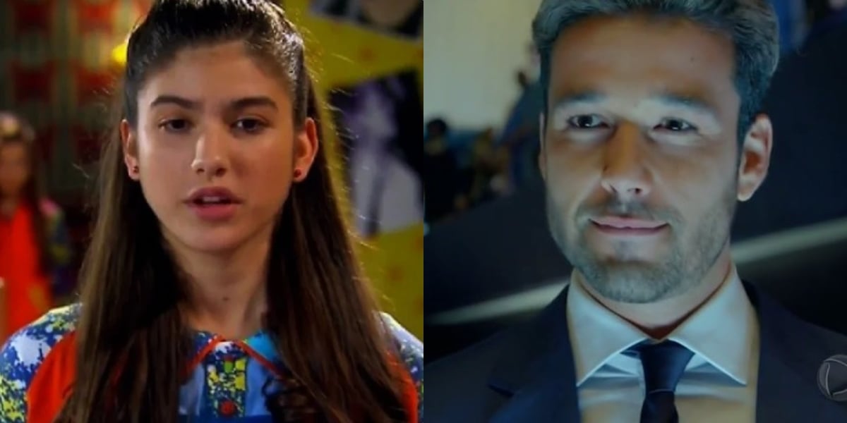 Giovanna Grigio (Mili) em Chiquititas e Sergio Marone (Ricardo) em Apocalipse; reprise do SBT desabou audiência (Foto: Reprodução/SBT/Record/Montagem/TV Foco)