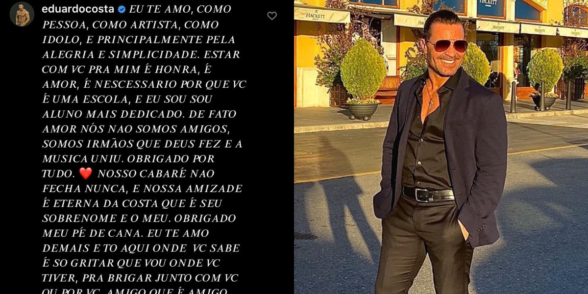 Eduardo Costa comentou post de Leonardo (Foto: Reprodução/Instagram)