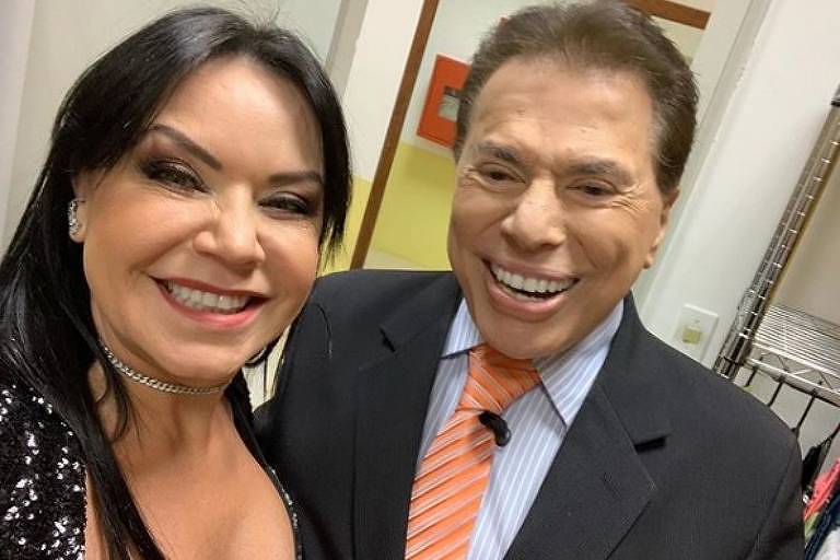 Flor e Silvio Santos (Foto: Reprodução)