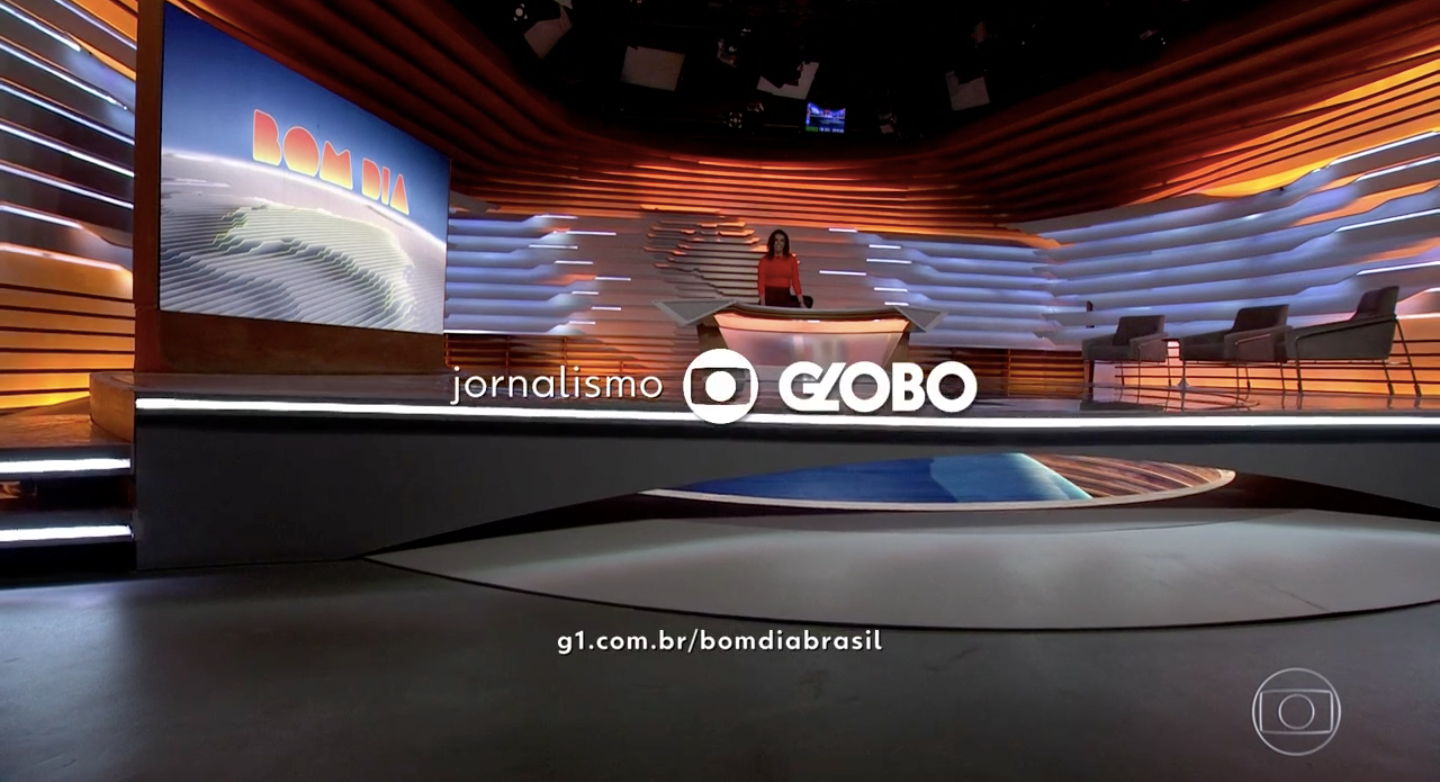 Ana Paula Araújo foi surpreendida no Bom Dia Brasil (Foto: reprodução/Globo)