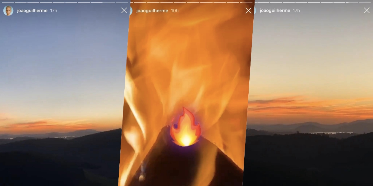 João Guilherme em seu stories (Foto: reprodução/Instagram)