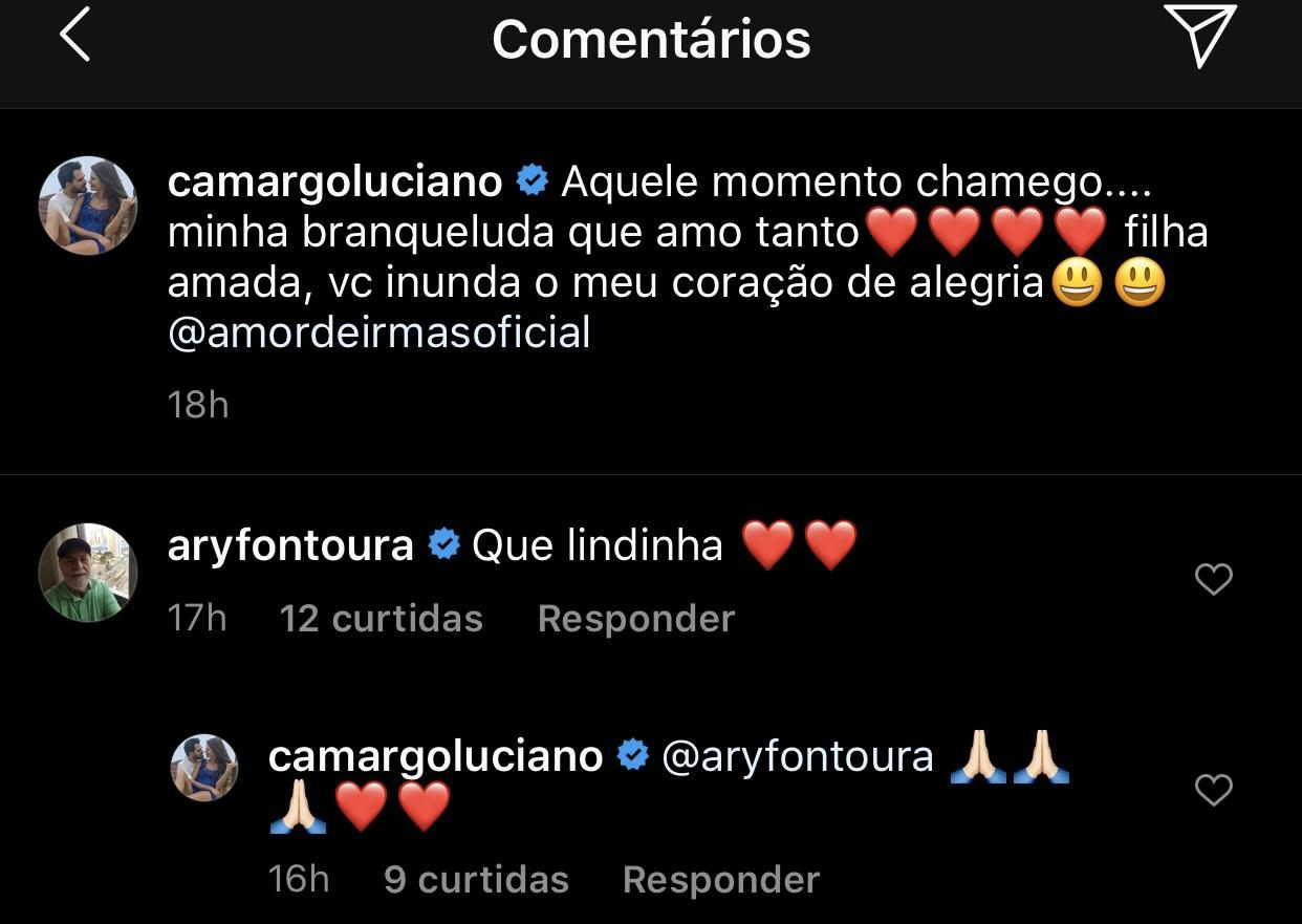 Luciano Camargo respondeu Ary Fontoura (Foto: reprodução/Instagram)