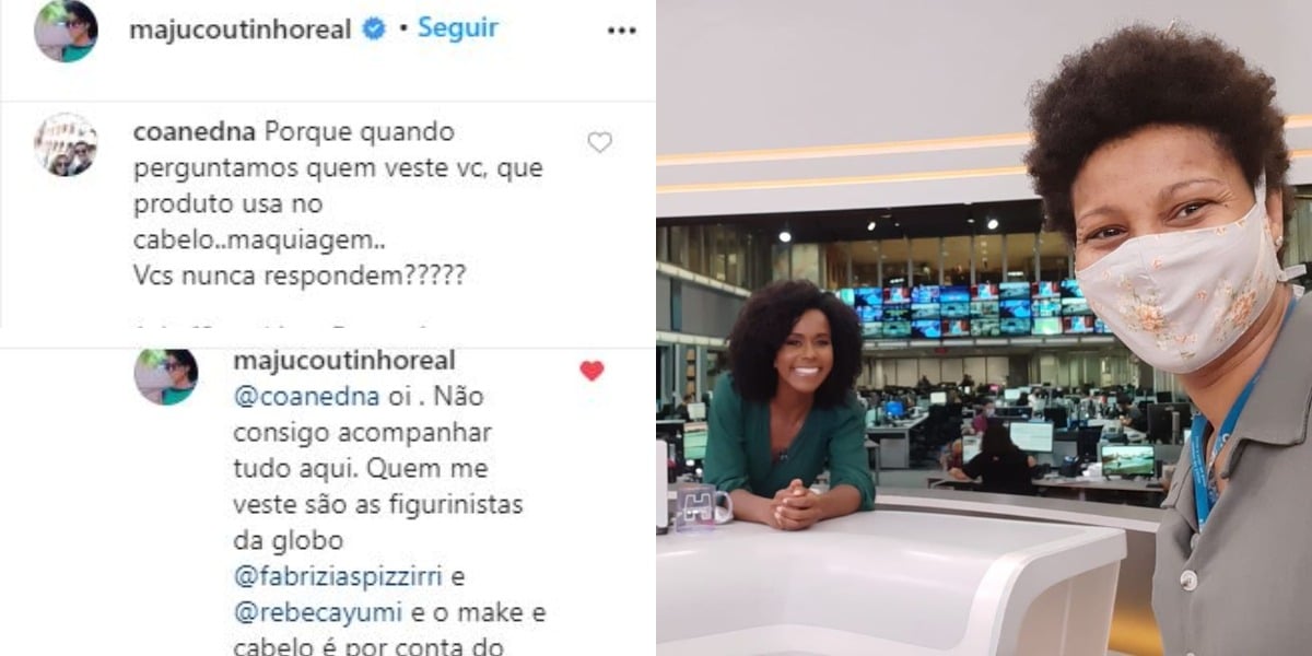 Maju Coutinho foi colocada contra a parede por uma internauta (Foto: Reprodução/Instagram)