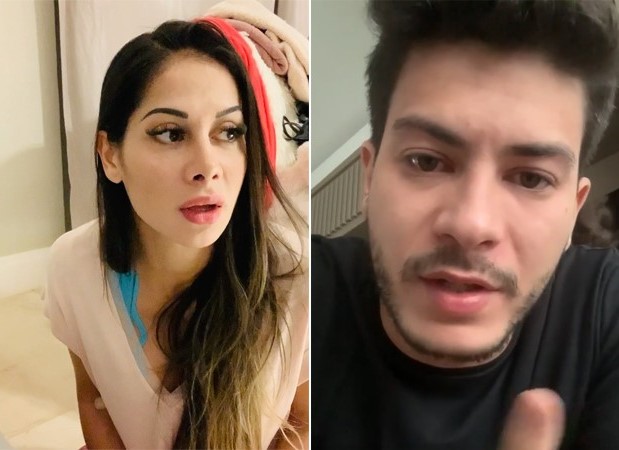 Mayra Cardi expôs vídeos sobre Arthur Aguiar - Foto: Montagem