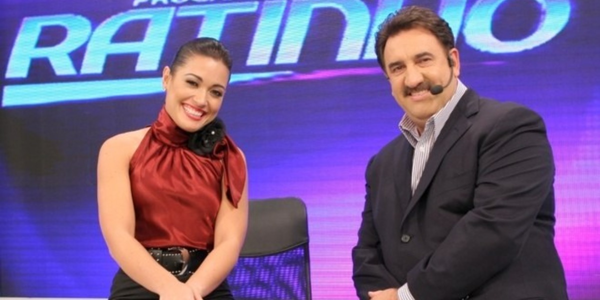 Milene Pavorô e Ratinho (Foto: Reprodução/SBT)